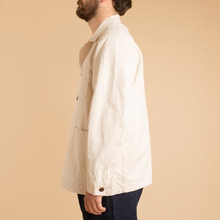 10oz Canvas Coverall Jacket in Natural Color
