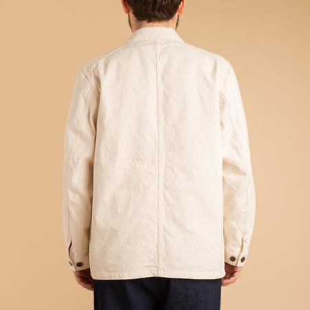 10oz Canvas Coverall Jacket Natural