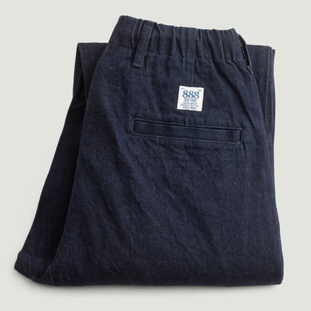 F0508 Denim Track Pants Indigo