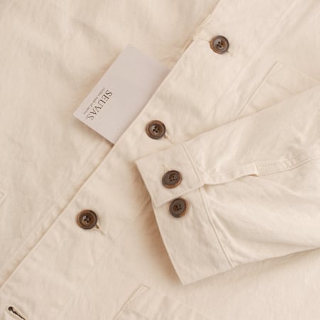 10oz Canvas Coverall Jacket in Natural Color
