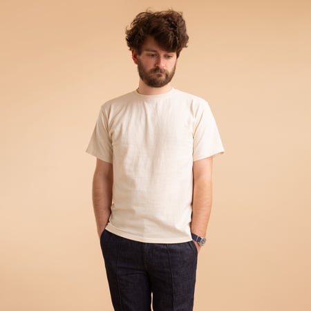 Short Sleeve Crew T-Shirt Organic Natural