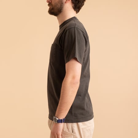 "SURE MFG" 7.5oz Pocket Short Sleeve Tee Black