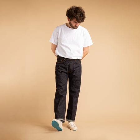 0906-V Wide Straight 15.7oz Vintage Selvedge Denim