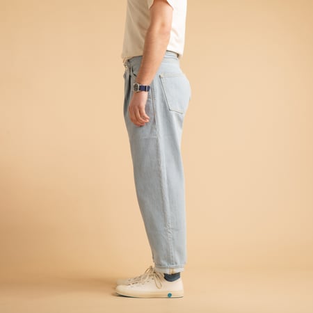 JAPAN BLUE / Faded 13oz Wide Tapered 5-Pocket Pants