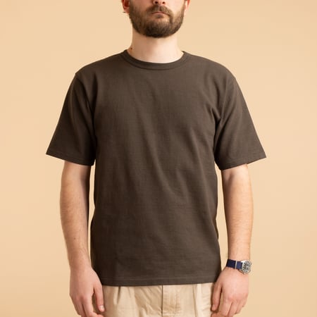 Heavyweight Short Sleeve Tee in Charcoal Black