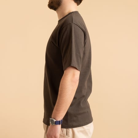 Heavyweight Short Sleeve Tee in Charcoal Black