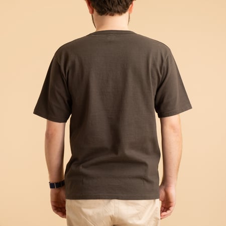 Heavyweight Short Sleeve Tee in Charcoal Black
