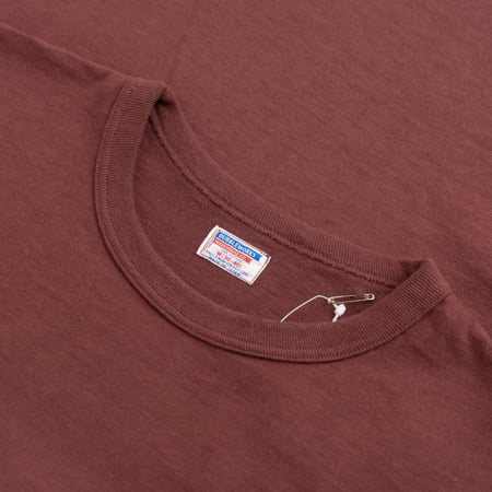 DUBBLEWORKS by WAREHOUSE & Co. / Heavyweight Short Sleeve Tee Bordeaux