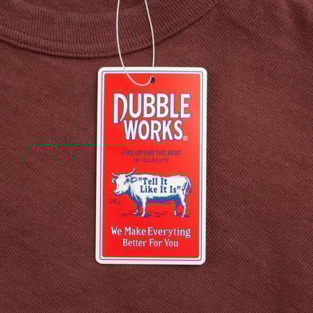 Heavyweight Short Sleeve Tee in Bordeaux
