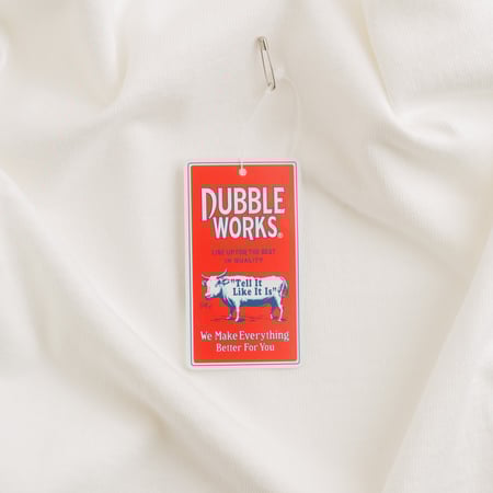 DUBBLEWORKS / Heavyweight Short Sleeve Tee Off White