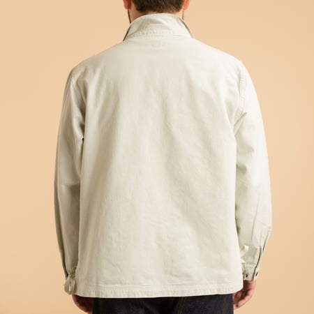 8oz Canvas Wing Collar Shirt Jacket Matcha