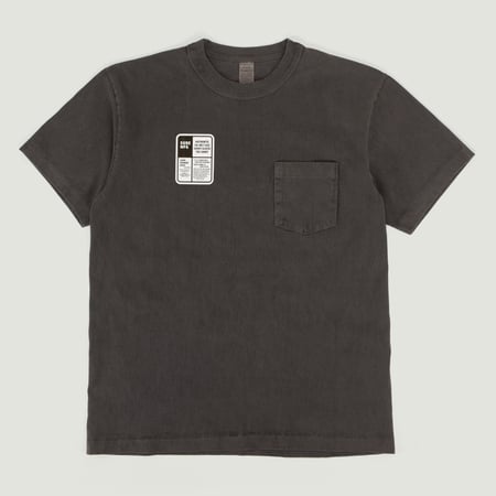 "SURE MFG" 7,5oz Pocket S/S Tee Black