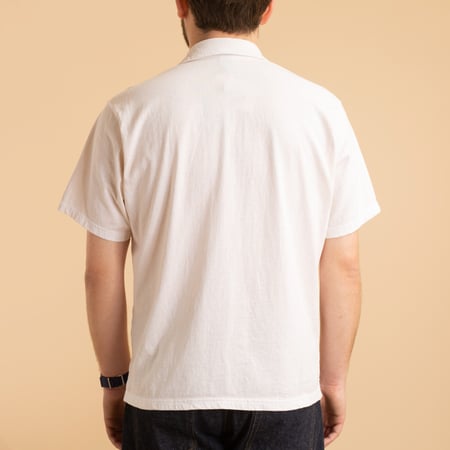 Short Sleeve Open Tee Shirts in Natural Color
