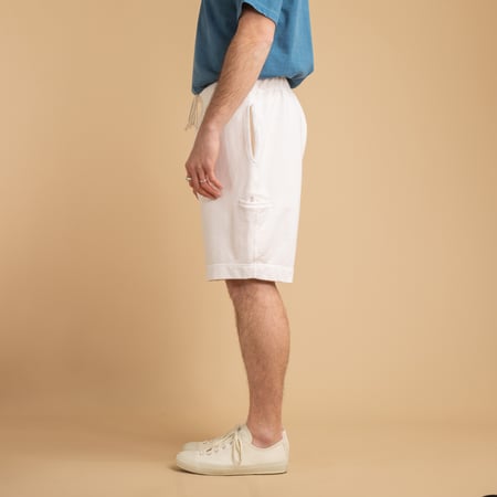 Light Terry Shorts in Natural Color