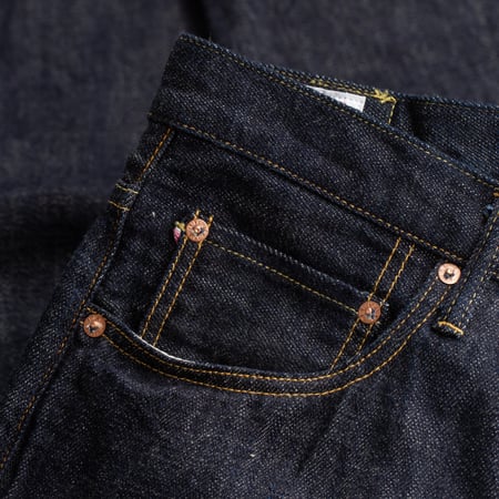 860-KI 12oz Kiraku Peg Top Selvedge Denim