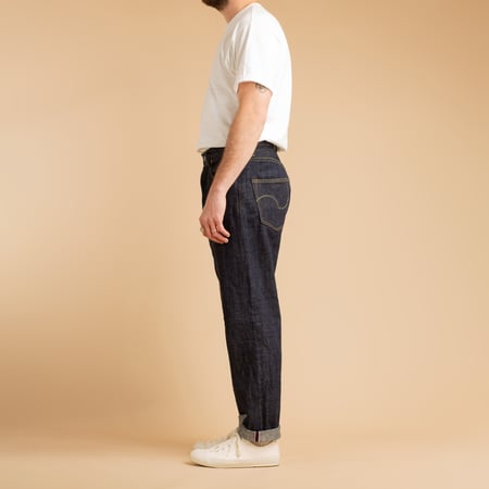 860-KI 12oz Kiraku Peg Top Selvedge Denim