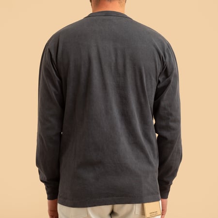 "SURE MFG" 7.5oz Pocket Long Sleeve Tee The Last Navy