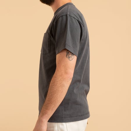 "SURE MFG" 7.5 oz Pocket S/S Tee The Last Navy