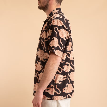 KARDO x FLANEURS / S/S Shirt BP69 Black/Red