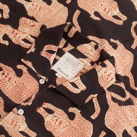 KARDO x FLANEURS / S/S Shirt BP69 Black/Red