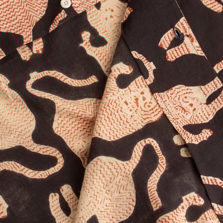 KARDO x FLANEURS / S/S Shirt BP69 Black/Red