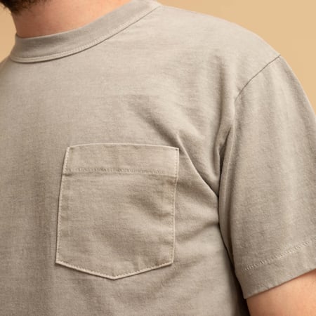 "SURE MFG" 7.5oz Pocket S/S Tee Burnwood