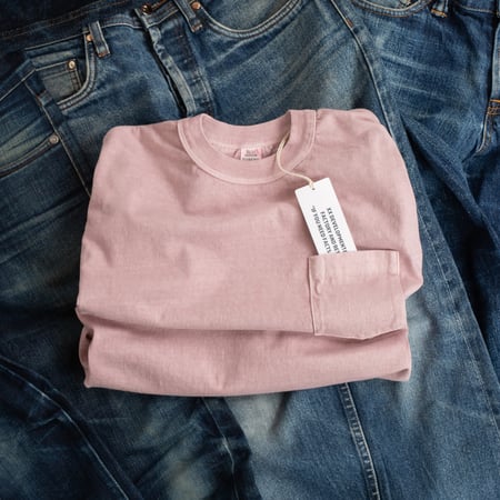 "SURE MFG" 7,5oz Pocket L/S Tee Lilac