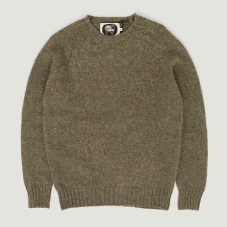 HARLEY OF SCOTLAND X FLÂNEURS / Shaggy Crew Neck Sweater Heath