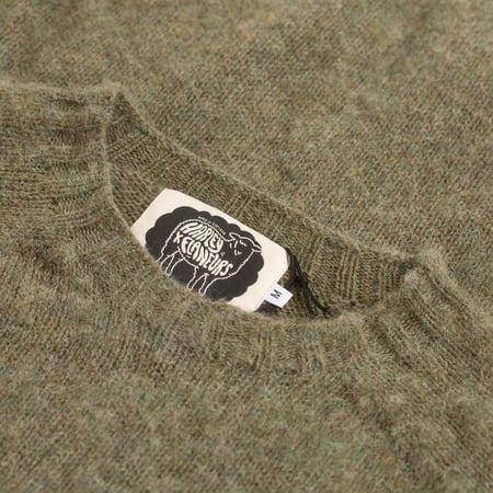 HARLEY OF SCOTLAND X FLANEURS / Shaggy Crew Neck Sweater Heath