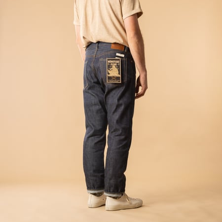 0605-40 Natural Tapered 14,7oz Legacy Blue Denim