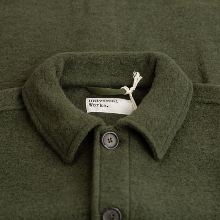 Wool Fleece Field Jacket Olive