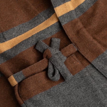 Blanket Wool Mix Kyoto Work Jacket Charcoal Stripe