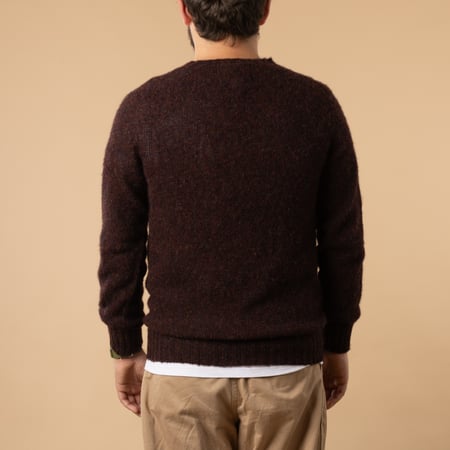 image HARLEY OF SCOTLAND X FLÂNEURS pull Shaggy Crew Neck Pheasant de dos