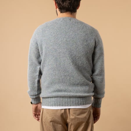pull col rond HARLEY OF SCOTLAND Shaggy Sea Pearl de dos