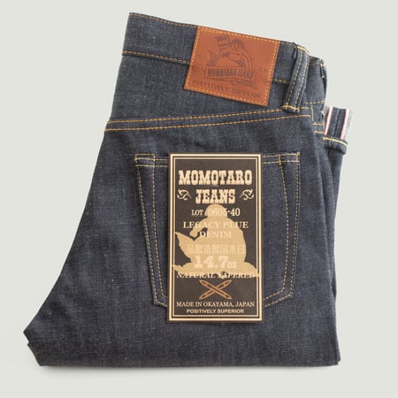 0605-40 Natural Tapered 14,7oz Legacy Blue Denim