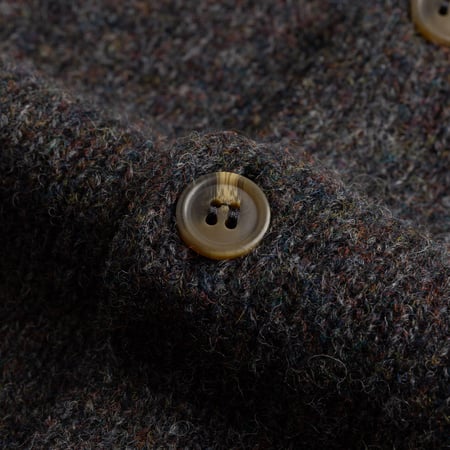 cardigan laine Harley of Scotland flâneurs-smoulder bouton