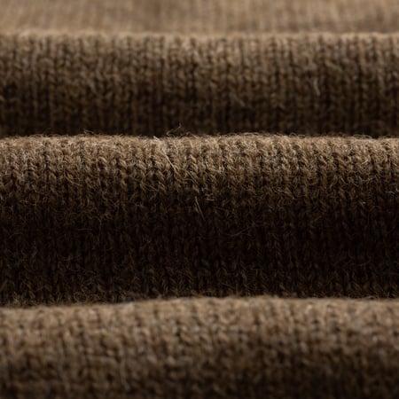 pull HARLEY OF SCOTLAND Voe True Shetland Crew Neck Moorit flaneurs-closeup