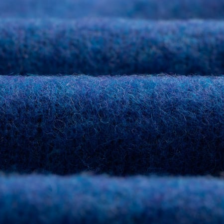 HARLEY OF SCOTLAND Shaggy Crew Neck Sweater Ocean Force - Close-Up View of Fabric Texture