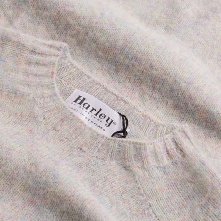HARLEY OF SCOTLAND pull Shaggy Crew Neck Ugie Pearl flâneurs-label