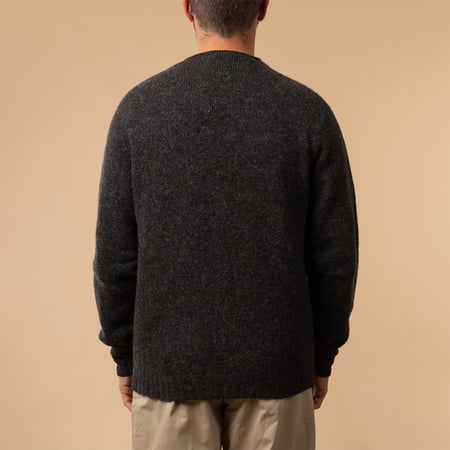 Cardiganen laine HARLEY OF SCOTLAND Saddle Shoulder V couleur Smoulder de dos