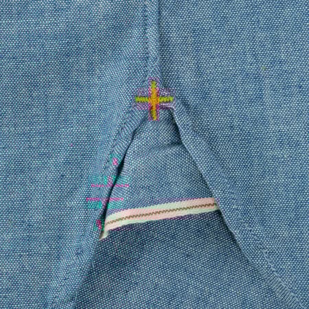 Beams Plus FW24 B.D Oxford Chambray Selvedge Swallow Shirt Flâneurs