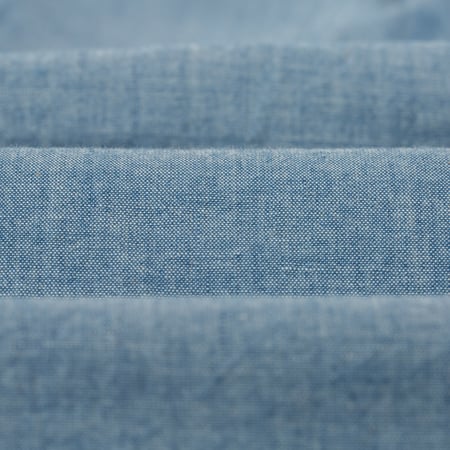 Beams Plus FW24 Oxford B.D Shirt Chambray Flâneurs Closeup