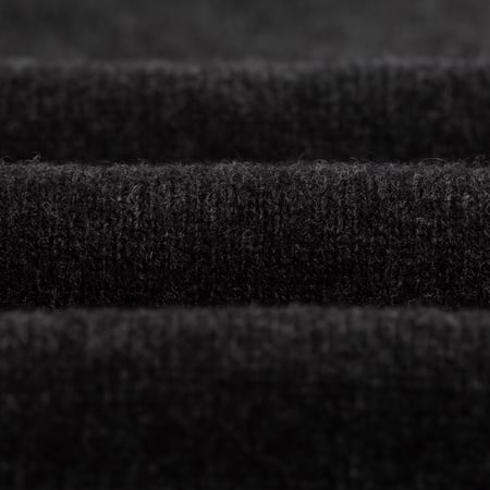 Beams Plus FW24 Flâneurs-Knit Polo Collar Sweater 9G Charcoal Closeup