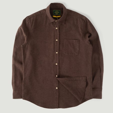 Portuguese Flannel Teca Shirt in Brown
