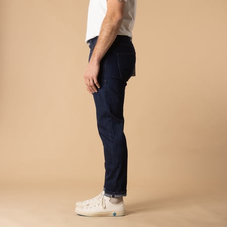 Jeans-NAKED & FAMOUS-coupe-SuperGuy Blue Comfort Stretch Selvedge-de-profil