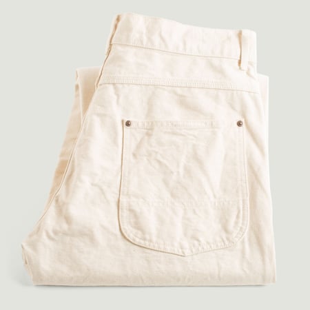 F0530 Cotton Duck Work Pants Ecru