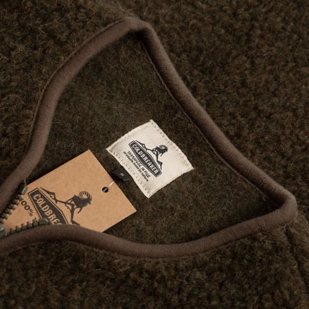 Tag-flâneurs-COLDBREAKER-sleeveless wool jacket-Pepitko khaki-2