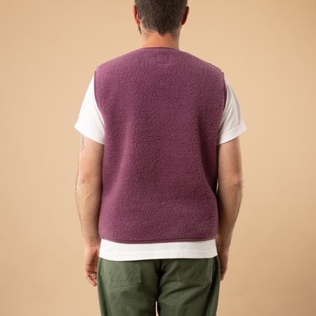 -flaneurs-COLDBREAKER-sleeveless-wool-jacket-Pepitko-Ultralight-French-Purple-back-view