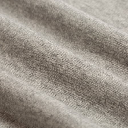 wool flâneurs-Mooncastle-Japanese Sweater-Wool and Cashmere-Round Neck Light Grey-3