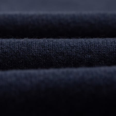 closeup flâneurs-Mooncastle-Pull-japonais-Laine-et-Cachemire-Col-Rond navy blue